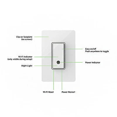 Wemo Light Switch - White - OPEN BOX