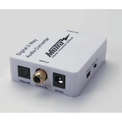 Optical Digital-to-Coaxial Digital Signal Converter - OPEN BOX
