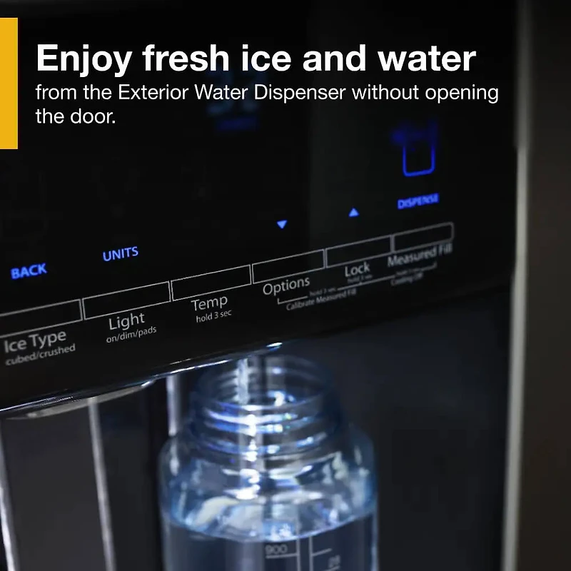 28 Cu. Ft. Stainless Steel Side-by-Side Refrigerator