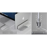 mTower Vertical Laptop Stand - Silver - OPEN BOX