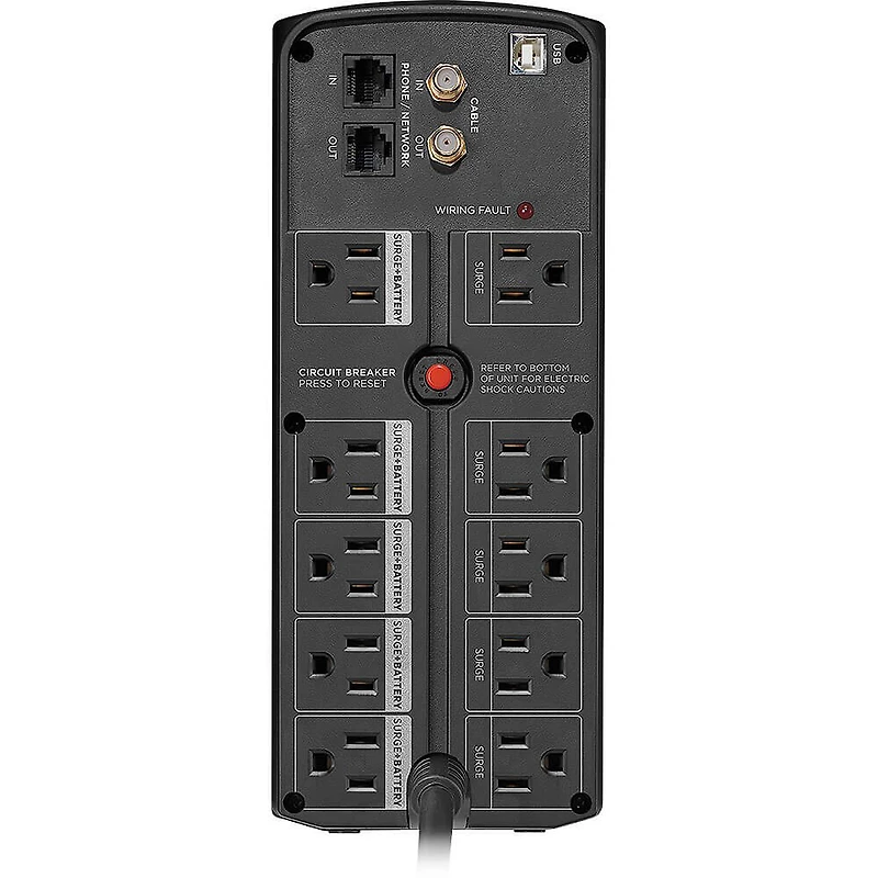 10-Outlet 1500VA Battery Back-Up System - OPEN BOX