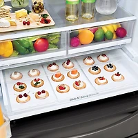 28 Cu. Ft. Black Stainless 4-Door French Door Refrigerator