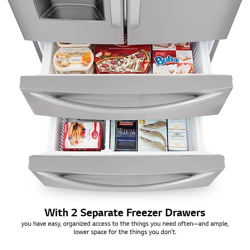 28 cu.ft. 4-Door French Door Refrigerator - Stainless Steel - OPEN BOX