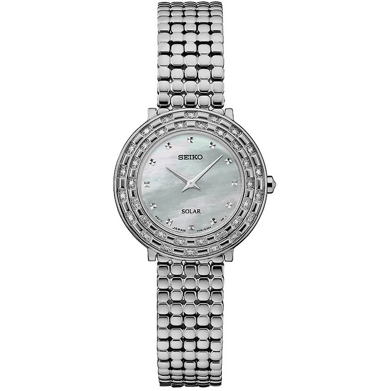 Womens Silver Tressia Solar Watch