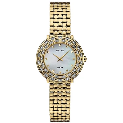Womens Gold Tressia Solar Watch