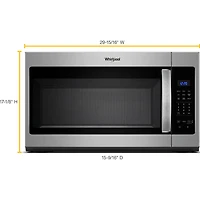 1.7 Cu. Ft. Stainless Over-the-Range Microwave