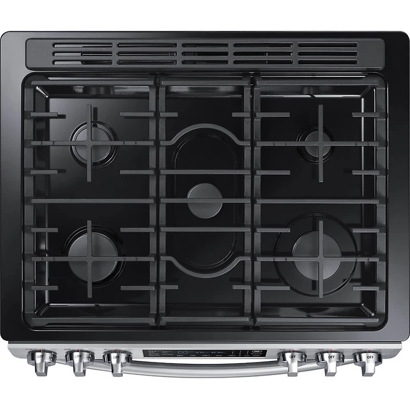 5.8 cu. ft. Stainless Slide-in Gas Range with Fan Convection
