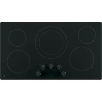 36 inch Black Built-In Knob Control Electric Cooktop