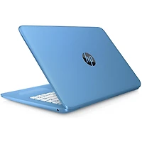 Stream 14 inch Celeron N3060, 4GB RAM, 32GB eMMC HD, Windows 10 Laptop - Aqua Blue