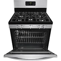 5 Cu. Ft. Stainless 5 Burner Gas Range - OPEN BOX