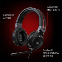 Nitro Gaming Headset with Flexible Omni-directional Mic - OPEN BOX
