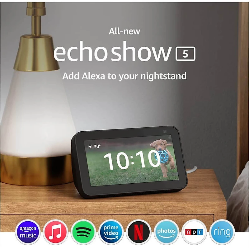 Echo Show 5 (2nd Gen) with Alexa - Charcoal - OPEN BOX
