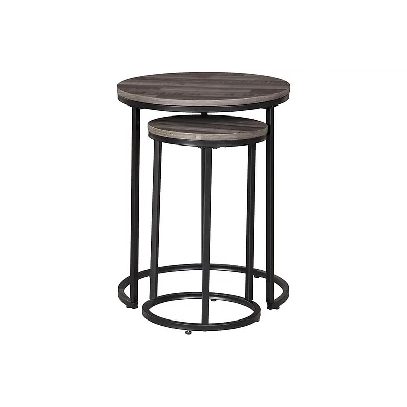 Briarsboro Accent Table (Set of 2) - Black/Gray - OPEN BOX