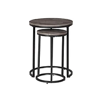 Briarsboro Accent Table (Set of 2) - Black/Gray - OPEN BOX