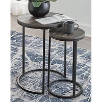 Briarsboro Accent Table (Set of 2) - Black/Gray - OPEN BOX