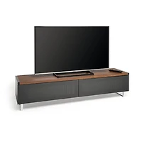 Panorama Walnut & Black TV Stand - OPEN BOX