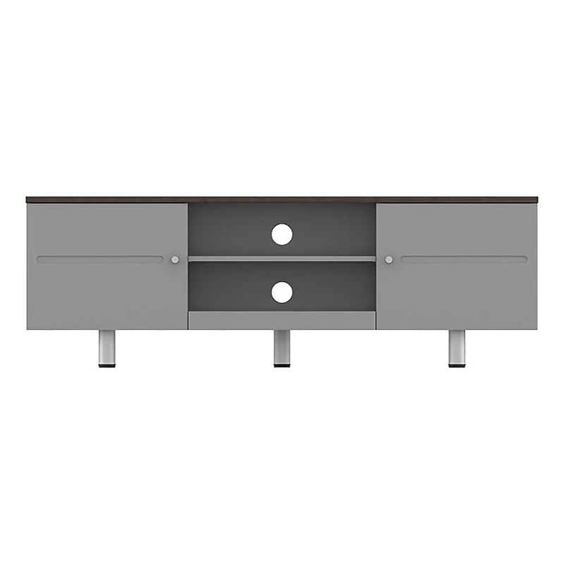 White Sands 1500TV Stand - White and Light Wood - OPEN BOX