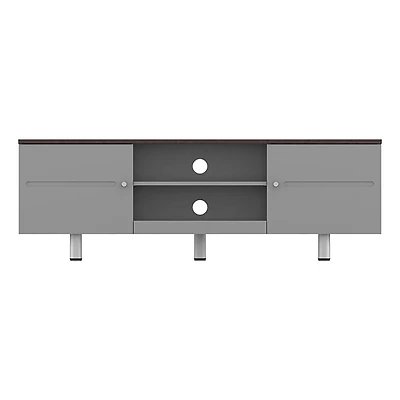White Sands 1500TV Stand - White and Light Wood - OPEN BOX