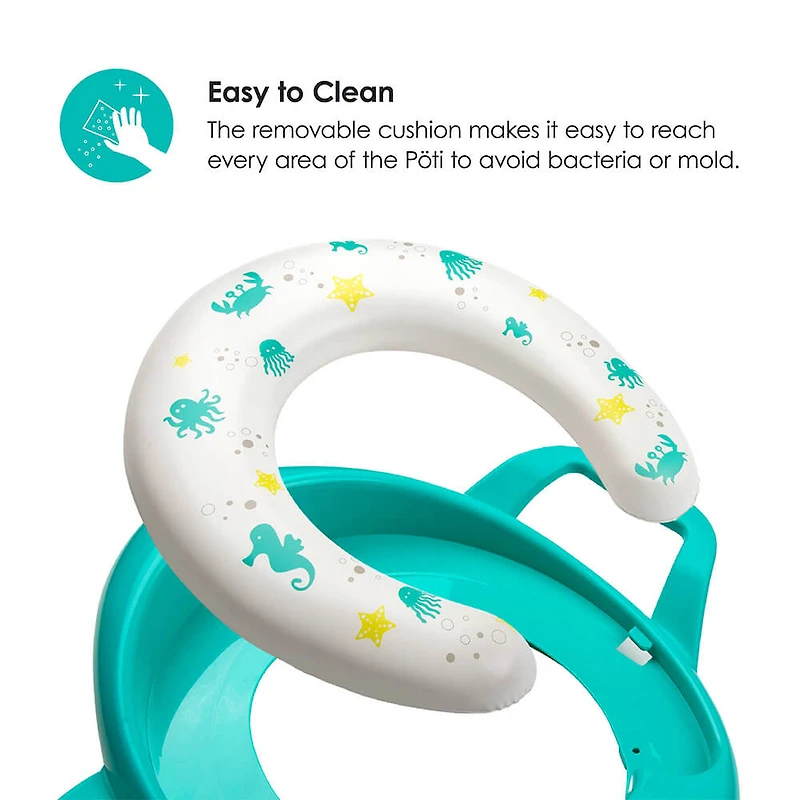 Poti Padded Toilet Seat Cover for Potty Training - Lime - OPEN BOX