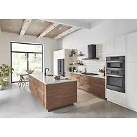 30 inch Black Stainless Electric Convection Wall Oven with Microwave