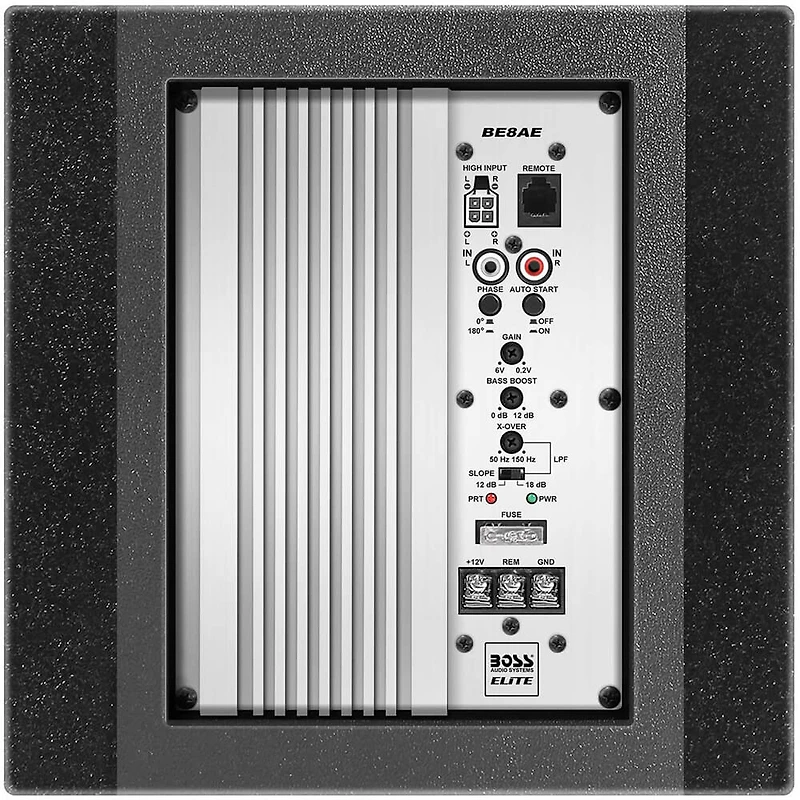 Elite - 8 inch SINGLE Voice Coil (4 Ohm) 400W Subwoofer with Enclosure - OPEN BOX