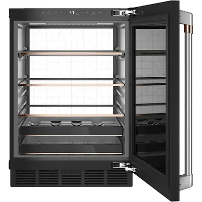 24 inch 14-Bottle Wine and 126-Can Beverage Cooler - Black