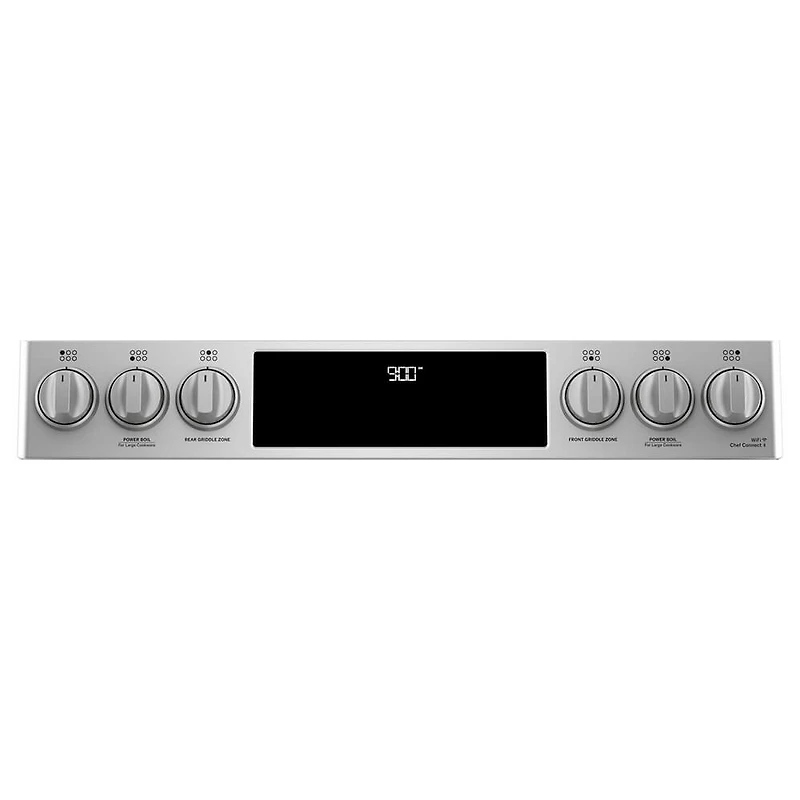 5.7 Cu. Ft. Stainless Smart Dual-Fuel Range with Warming Drawer