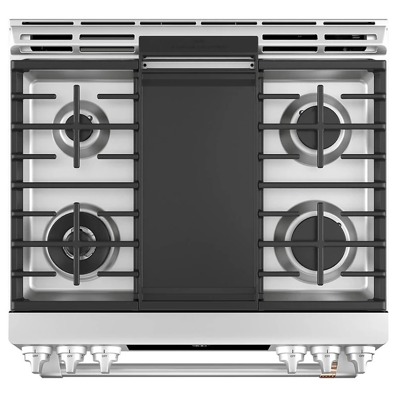 5.7 Cu. Ft. Stainless Smart Dual-Fuel Range with Warming Drawer