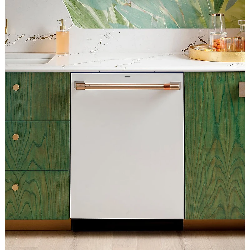 44 dBA Matte White Dishwasher with 3rd Rack and Convection Dry