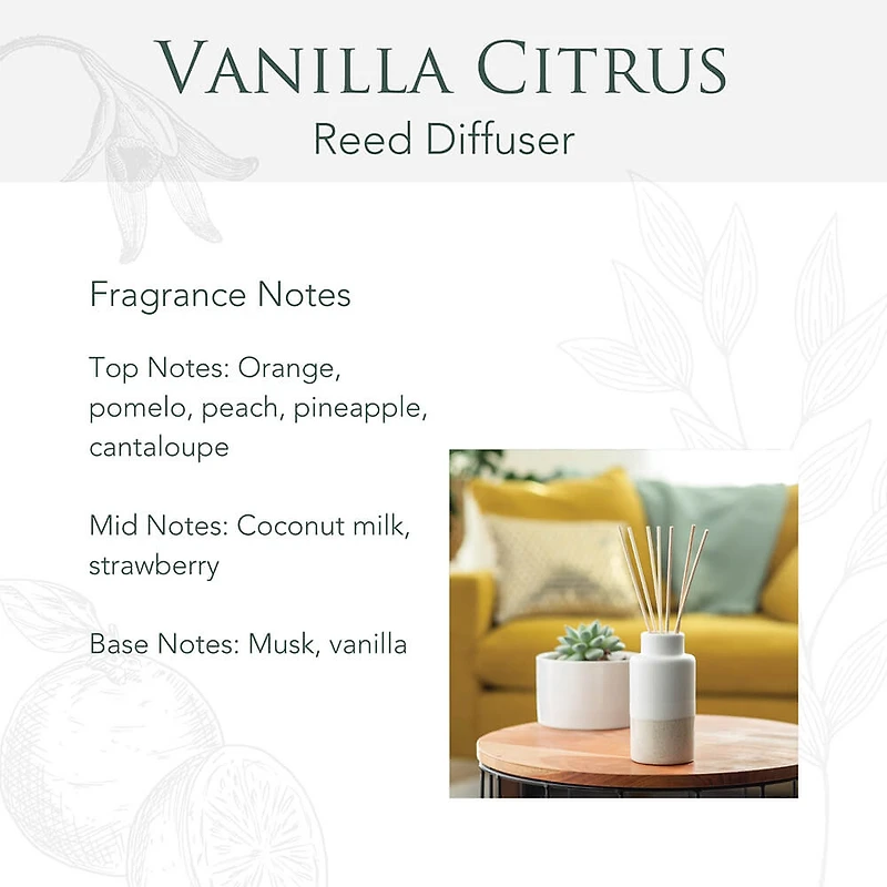 Vanilla Citrus Reed Diffuser