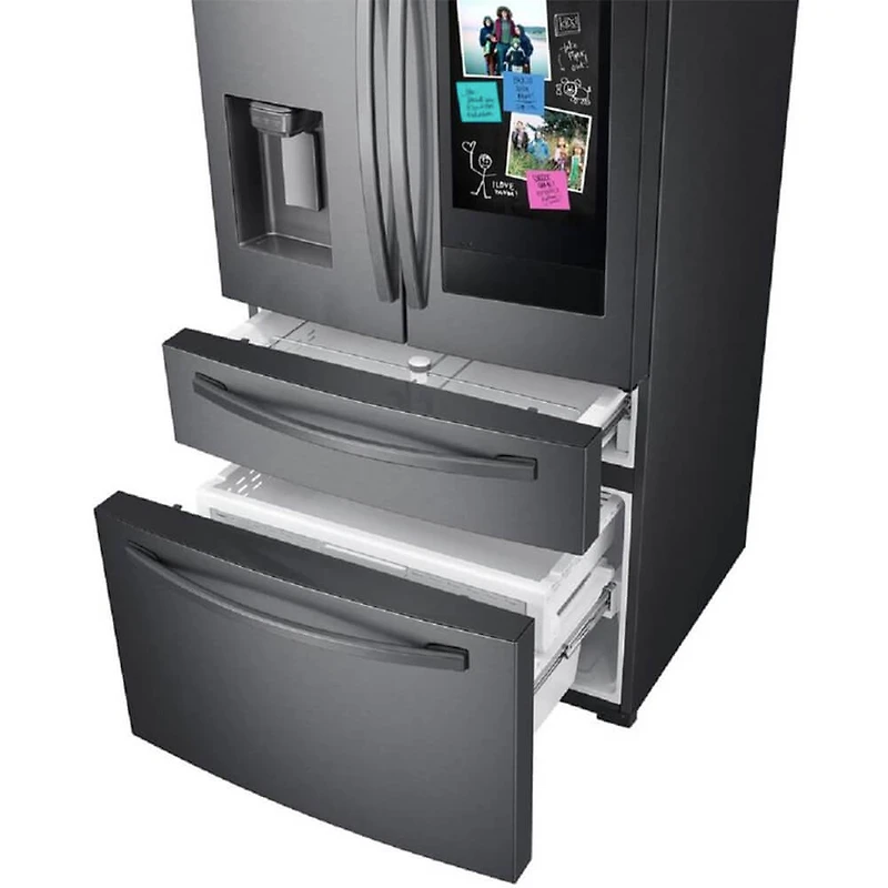 27.7 Cu. Ft. Black Stainless French Door Smart Refrigerator - OPEN BOX