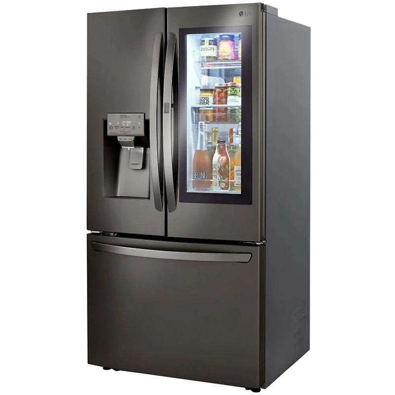 30 Cu. Ft. Black Stainless Smart French Door Refrigerator - OPEN BOX