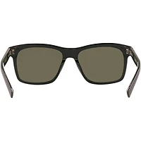 Aransas Matte Black/Blue Mirror Polarized Glass Mens Sunglasses
