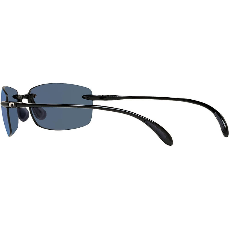 Ballast Shiny Black/Blue Mirror Polarized Mens Sunglasses