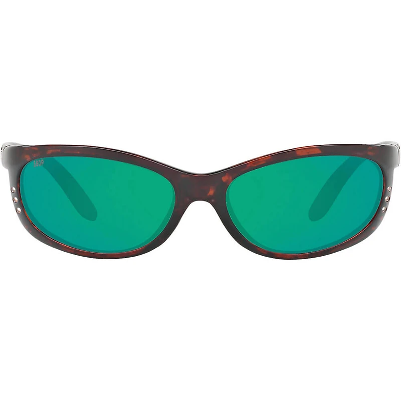 Fathom Tortoise/Green Mirror Polarized Mens Sunglasses
