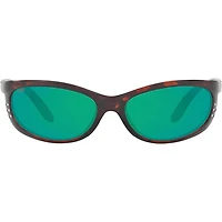 Fathom Tortoise/Green Mirror Polarized Mens Sunglasses