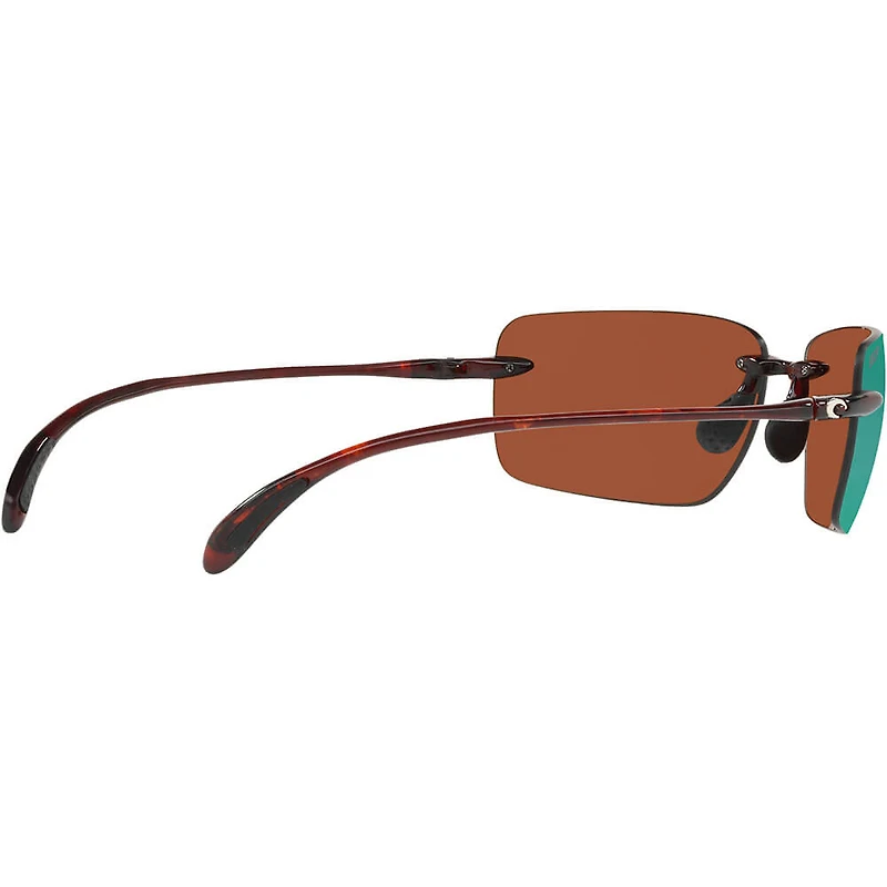Gulf Shore Tortoise/Green Mirror Polarized Mens Sunglasses