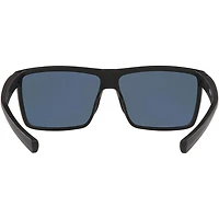 Rinconcito Matte Black/Blue Mirror Polarized Mens Sunglasses