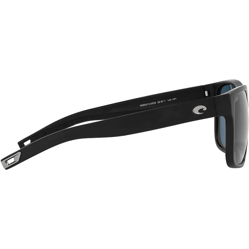 Spearo XL Matte Black/Grey Polarized Mens Sunglasses