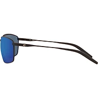 Turret Matte Black/Blue Mirror Polarized Mens Sunglasses
