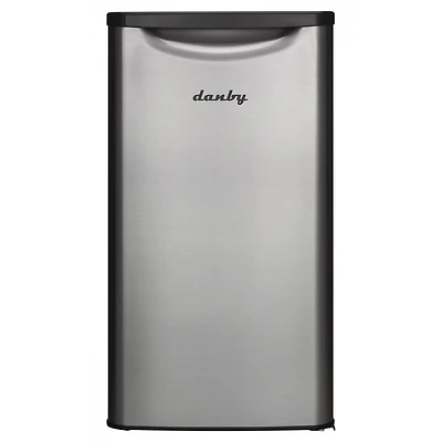 3.3 Cu. Ft. Contemporary Stainless Compact Refrigerator - Recertified