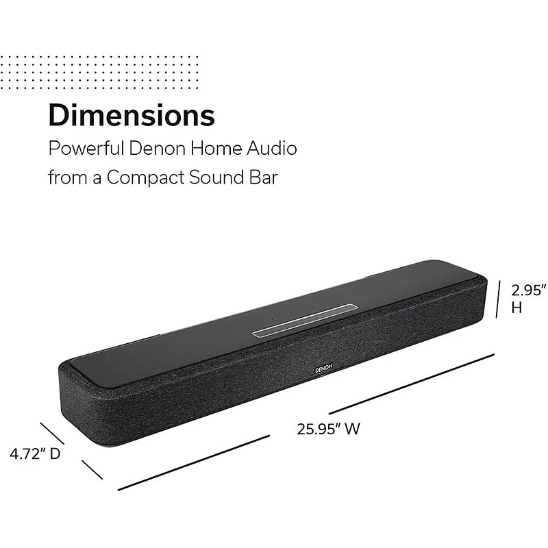Home Sound Bar 550 with Dolby Atmos, Alexa, and HEOS Built-In