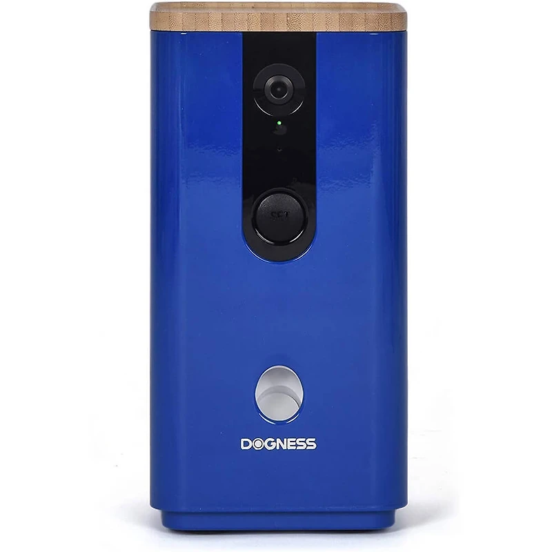 Pet Treat Dispenser with Camera - Blue