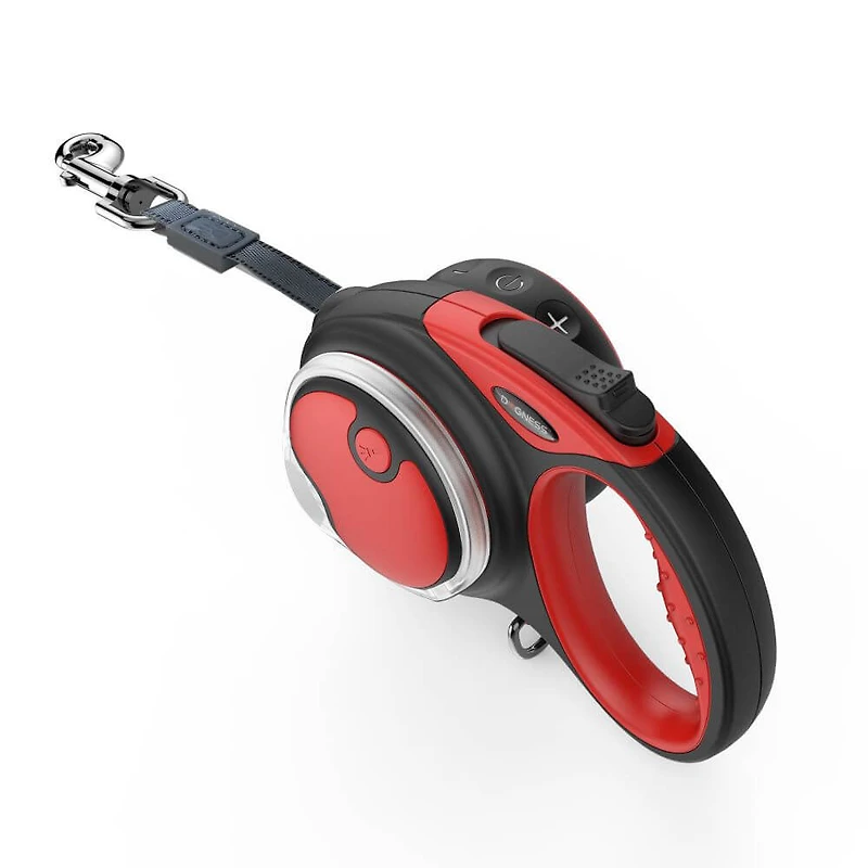 Retractable Medium Leash Package - Red