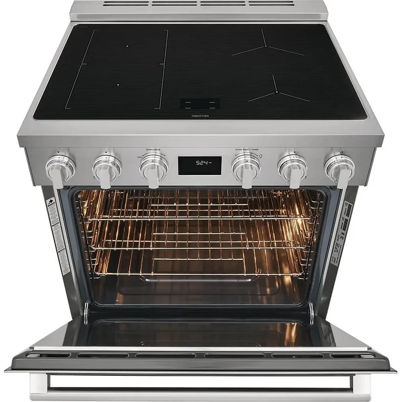30 inch Stainless Induction Freestanding Range