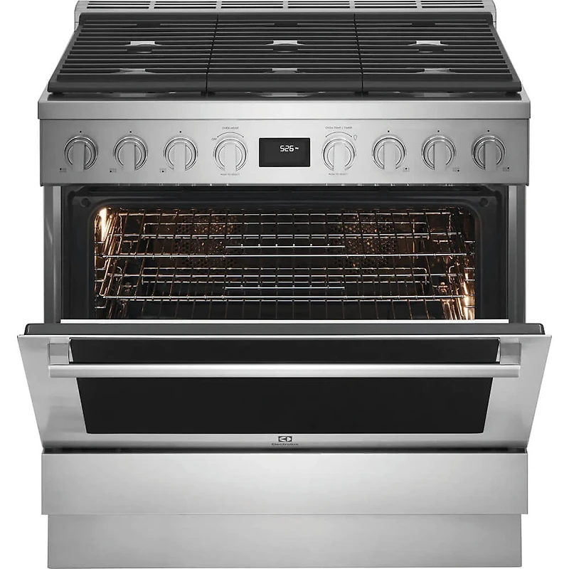 36 inch Stainless Dual-Fuel Freestanding Range