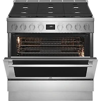 36 inch Stainless Dual-Fuel Freestanding Range