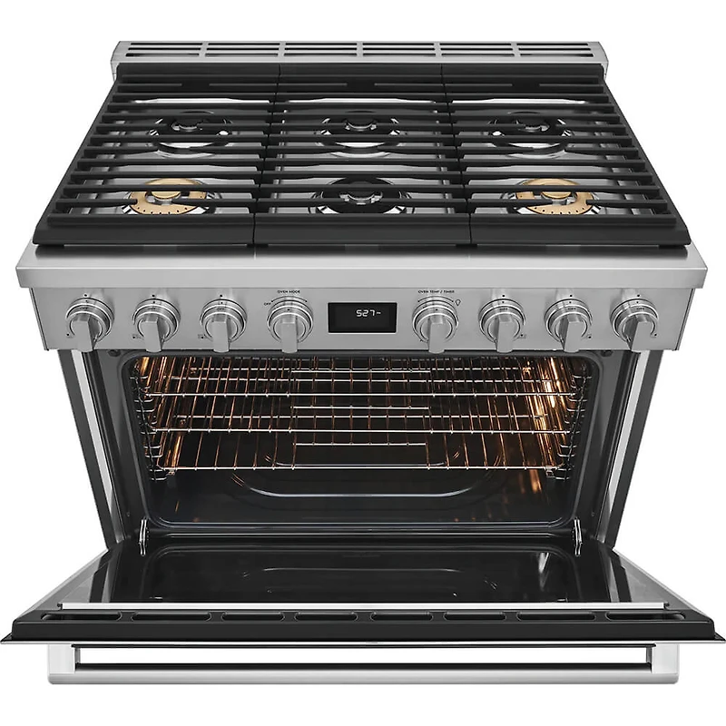 36 inch Stainless Dual-Fuel Freestanding Range