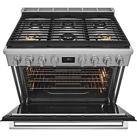 36 inch Stainless Dual-Fuel Freestanding Range