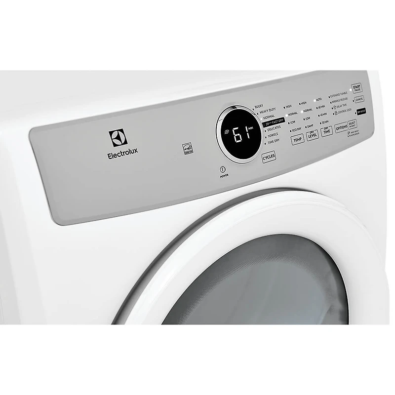 8.0 Cu. Ft. White Electric Front Load Dryer